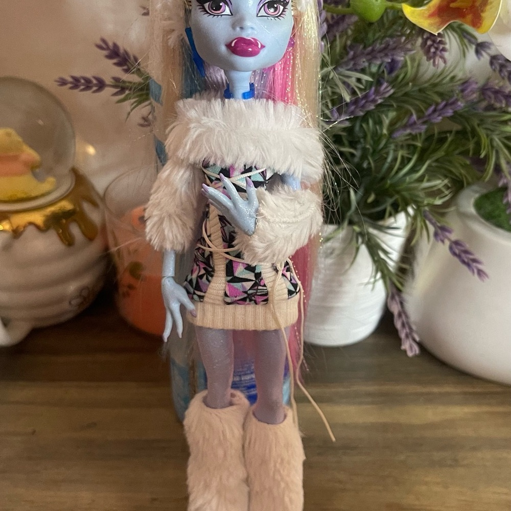 Monster High Doll with Blue Skin and Multicolor Hair